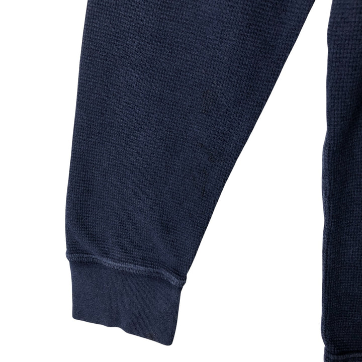 Ralph Lauren POLO RALPH LAUREN Thermal Ron T Waffle Men's L size cotton navy blue type Vintage Second Hand