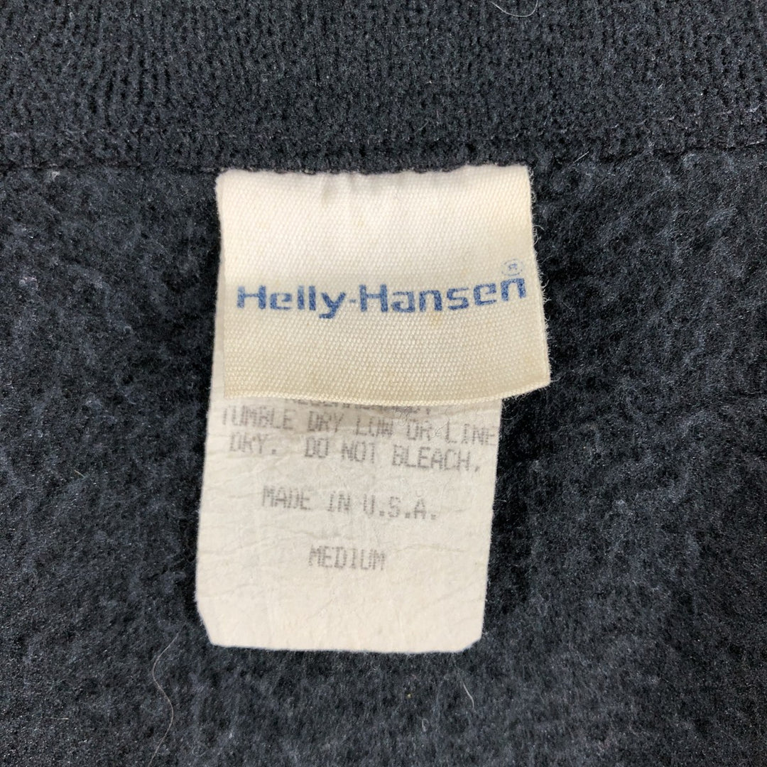 Vintage Helly Hansen fleece jacket, made in the USA, size M. polyester black type Vintage Second Hand
