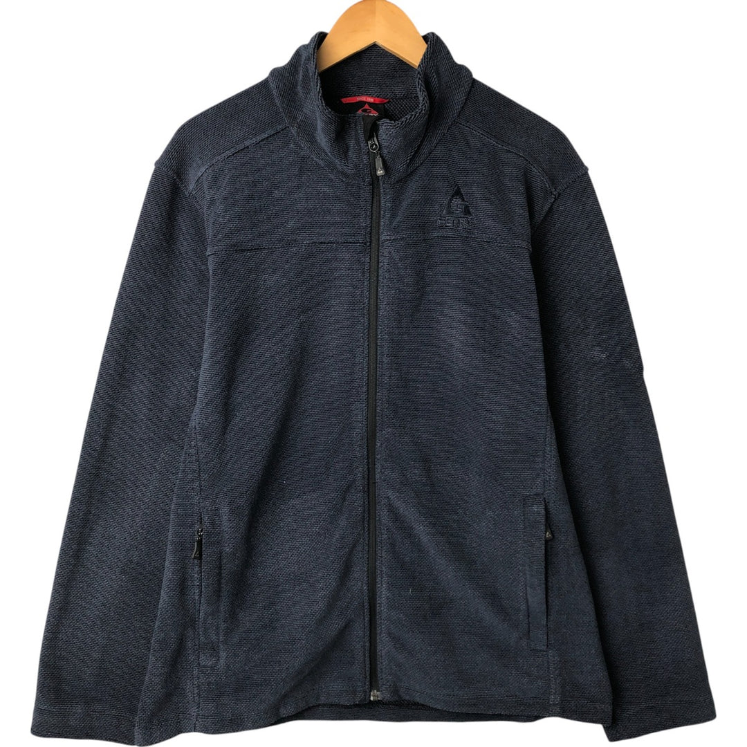 Gerry Fleece Jacket, Men's Size L polyester navy blue type Vintage Second Hand