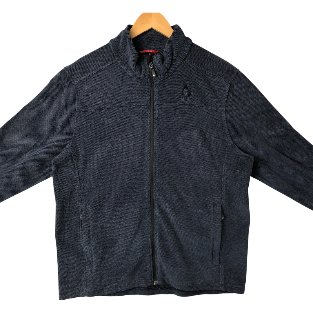 Gerry Fleece Jacket, Men's Size L polyester navy blue type Vintage Second Hand