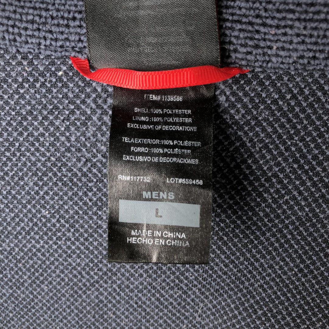 Gerry Fleece Jacket, Men's Size L polyester navy blue type Vintage Second Hand