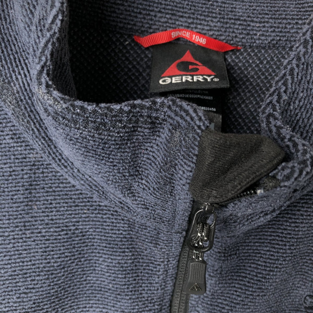 Gerry Fleece Jacket, Men's Size L polyester navy blue type Vintage Second Hand