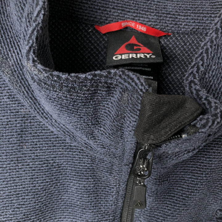 Gerry Fleece Jacket, Men's Size L polyester navy blue type Vintage Second Hand