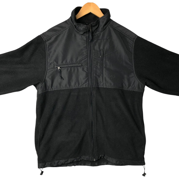 Ralph Lauren CHAPS fleece jacket, men's size L polyester black type Vintage Second Hand