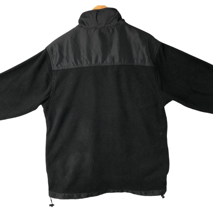 Ralph Lauren CHAPS fleece jacket, men's size L polyester black type Vintage Second Hand