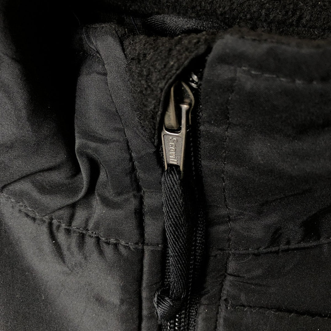 Ralph Lauren CHAPS fleece jacket, men's size L polyester black type Vintage Second Hand