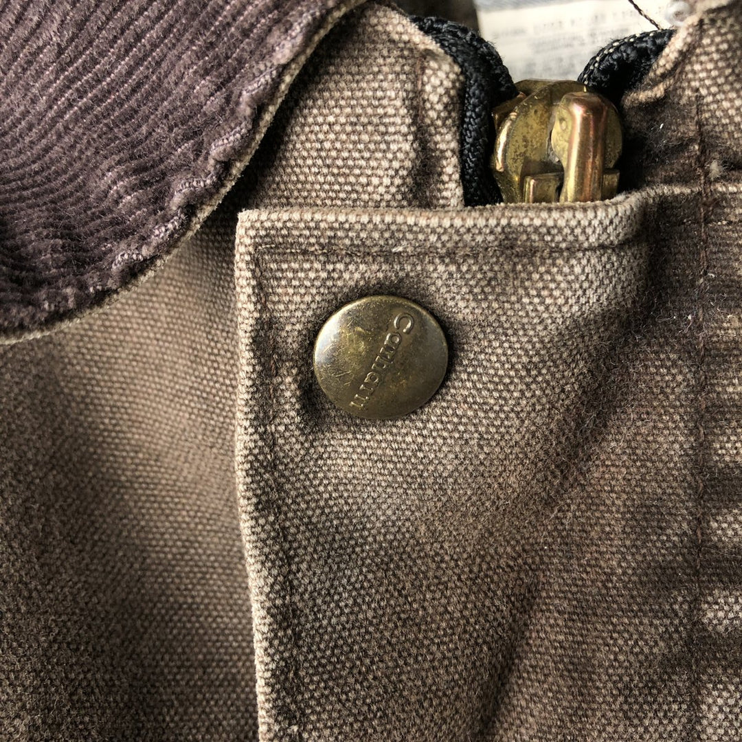 Oversized 2000'S Carhartt padded duck work jacket, men's size XXXL cotton brown type Vintage Second Hand