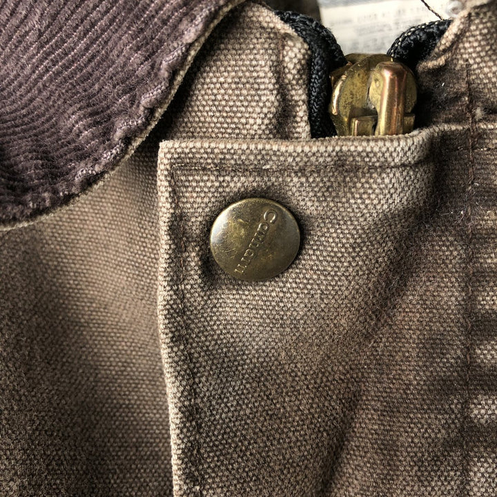 Oversized 2000'S Carhartt padded duck work jacket, men's size XXXL cotton brown type Vintage Second Hand
