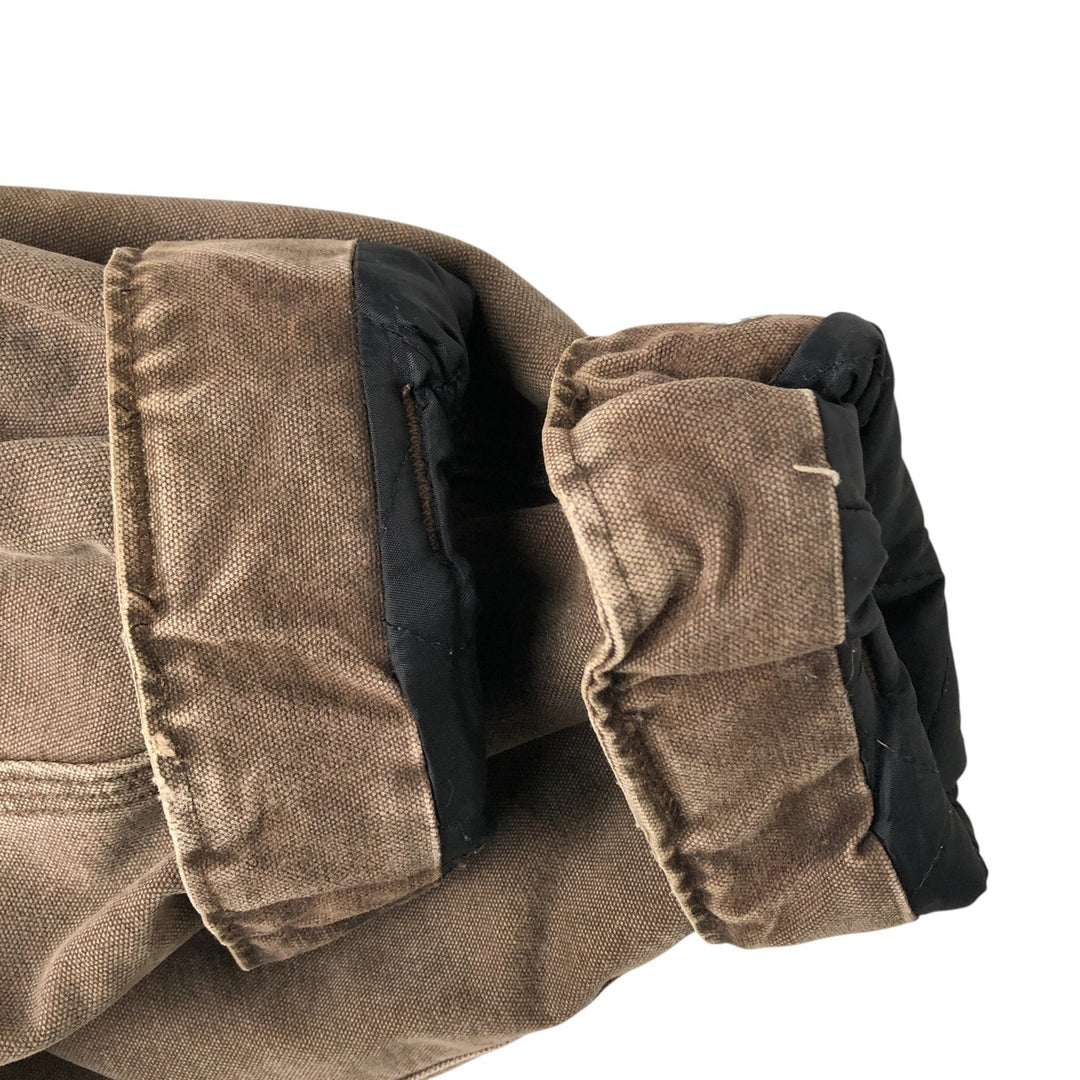 Oversized 2000'S Carhartt padded duck work jacket, men's size XXXL cotton brown type Vintage Second Hand