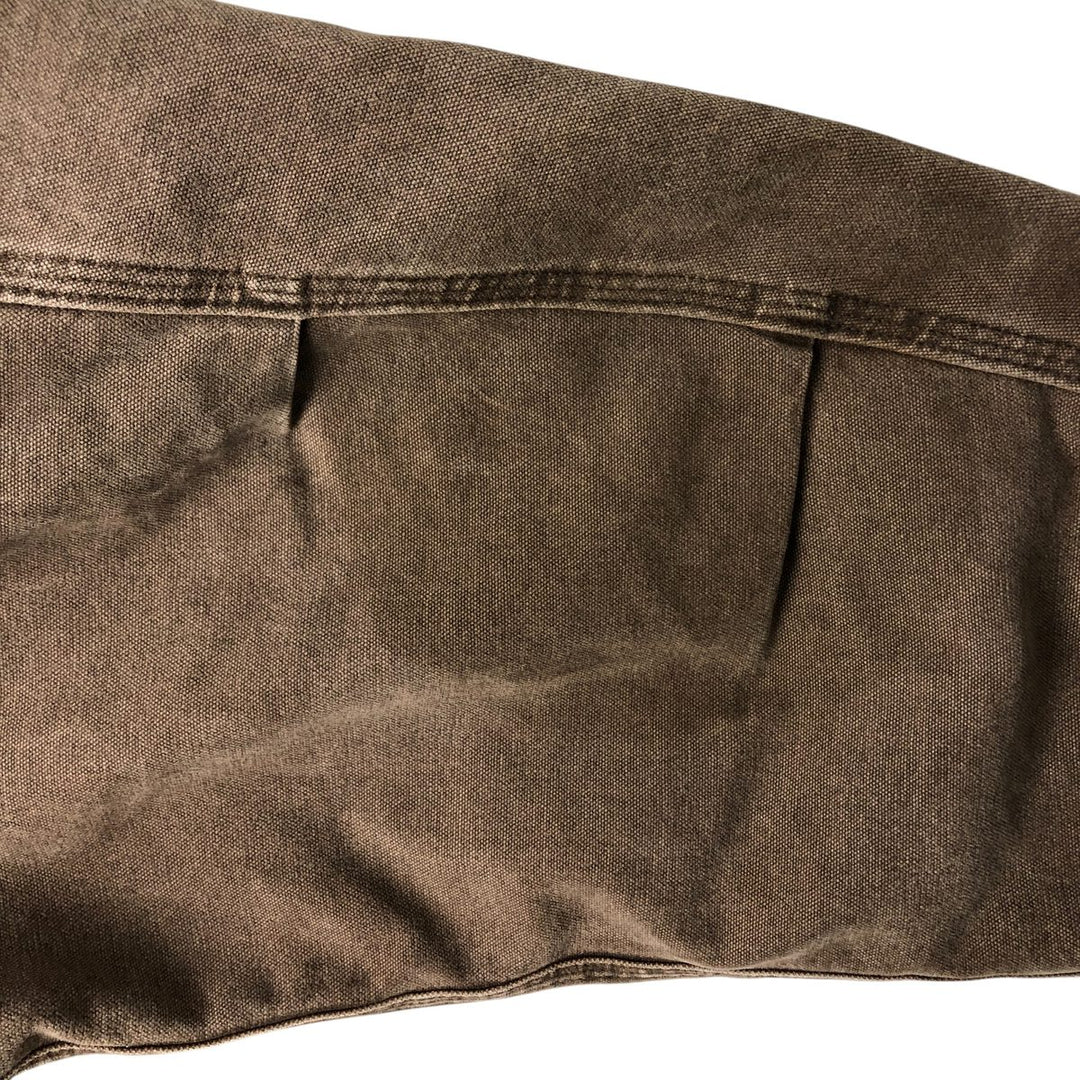 Oversized 2000'S Carhartt padded duck work jacket, men's size XXXL cotton brown type Vintage Second Hand