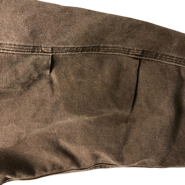 Oversized 2000'S Carhartt padded duck work jacket, men's size XXXL cotton brown type Vintage Second Hand