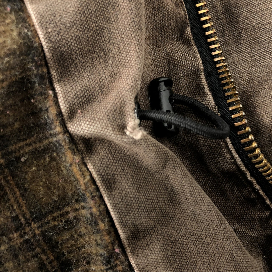 Oversized 2000'S Carhartt padded duck work jacket, men's size XXXL cotton brown type Vintage Second Hand