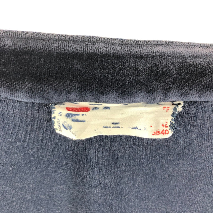 70s~80'S FILA Velour Jersey Track Jacket Men's M Size Vintage unknown navy blue type Vintage Second Hand