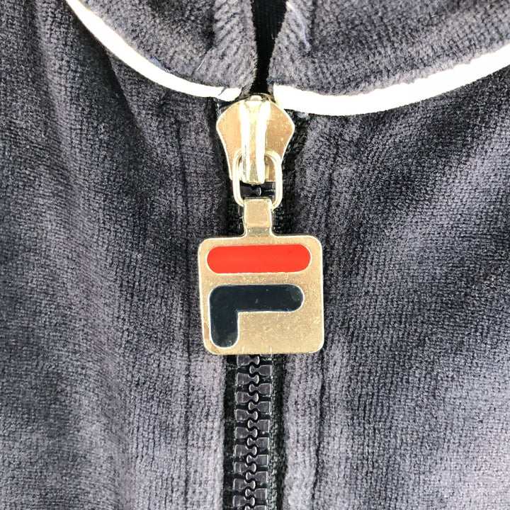 70s~80'S FILA Velour Jersey Track Jacket Men's M Size Vintage unknown navy blue type Vintage Second Hand