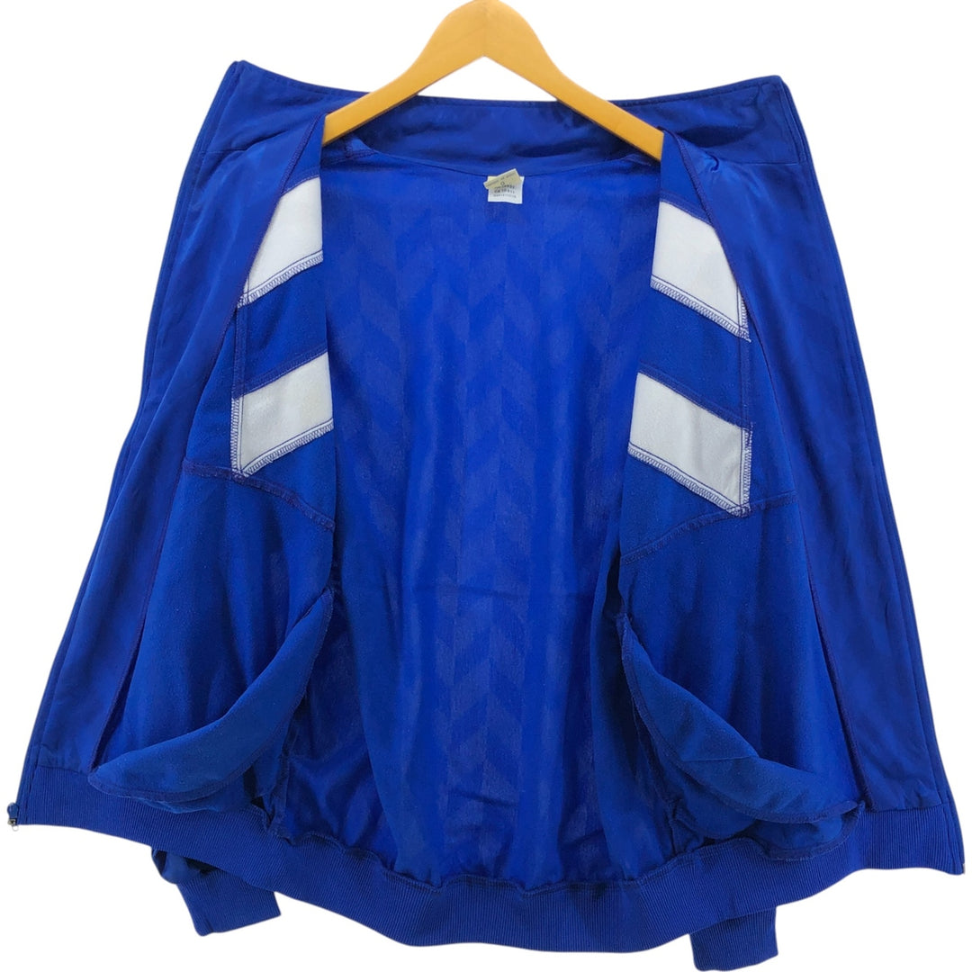 80'S UMBRO all-over print jersey track jacket, men's size L, vintage polyester blue type Vintage Second Hand