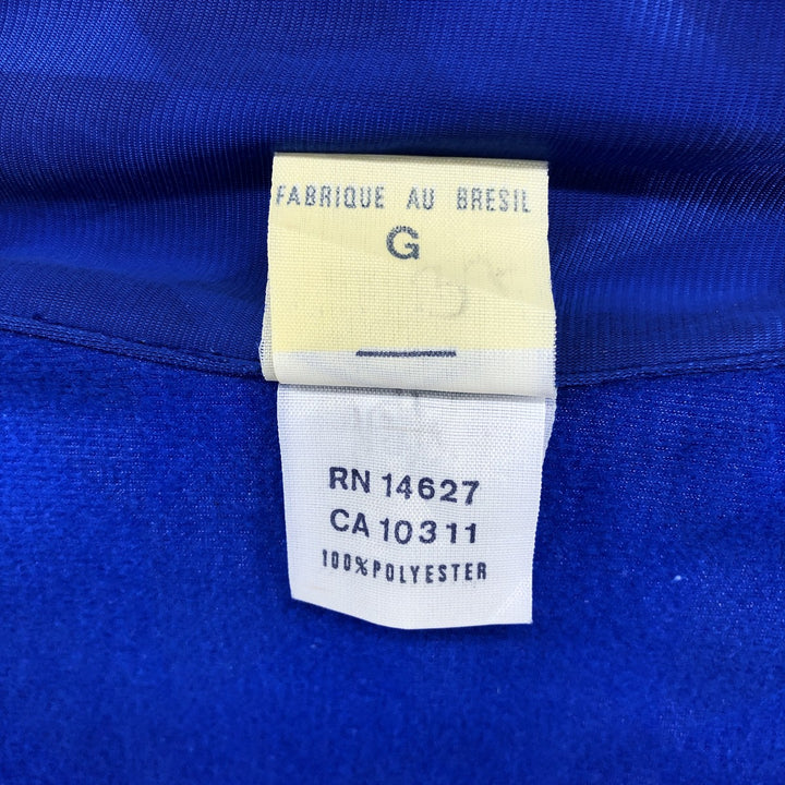 80'S UMBRO all-over print jersey track jacket, men's size L, vintage polyester blue type Vintage Second Hand