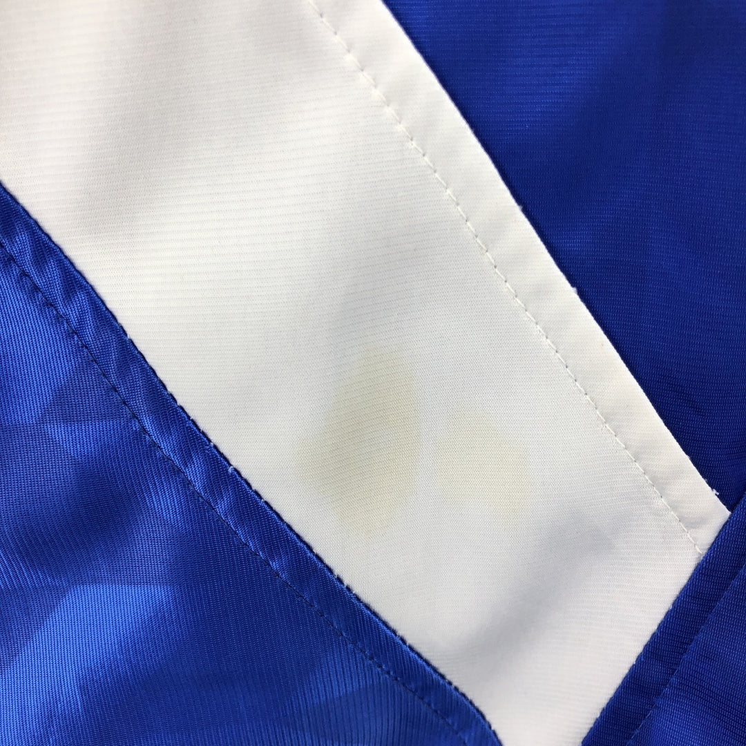 80'S UMBRO all-over print jersey track jacket, men's size L, vintage polyester blue type Vintage Second Hand