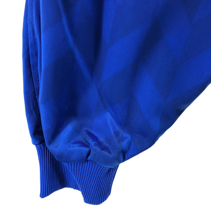 80'S UMBRO all-over print jersey track jacket, men's size L, vintage polyester blue type Vintage Second Hand