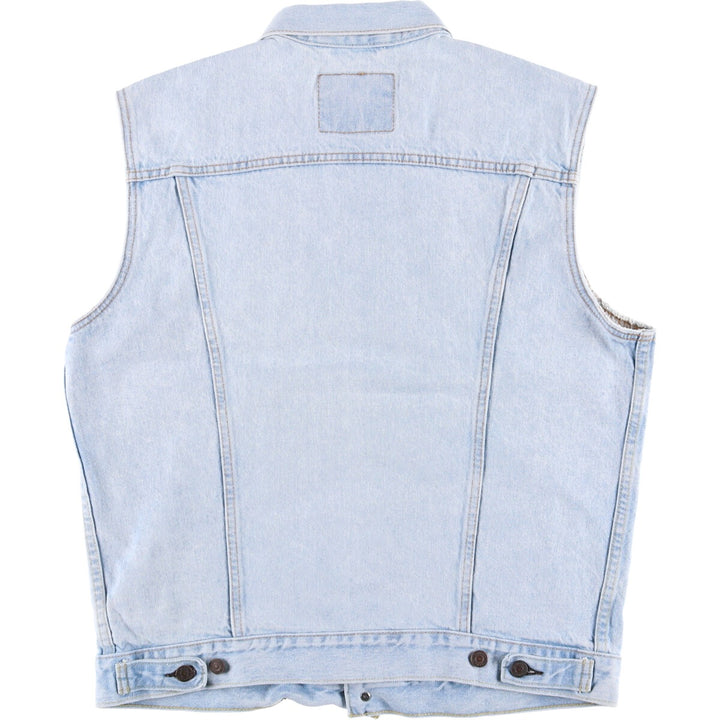 Levi's denim vest, men's size L, vintage cotton Blue type light blue Vintage Second Hand