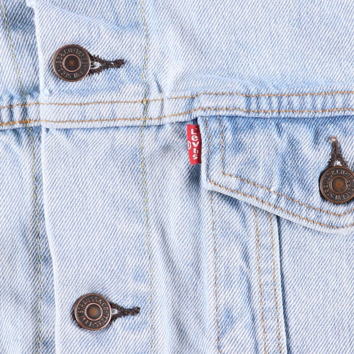 Levi's denim vest, men's size L, vintage cotton Blue type light blue Vintage Second Hand