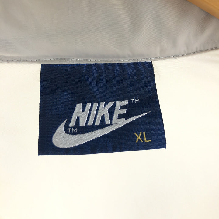 80'S Nike Navy Tag Nylon Vest Men's XL Size Vintage unclear gray type Vintage Second Hand