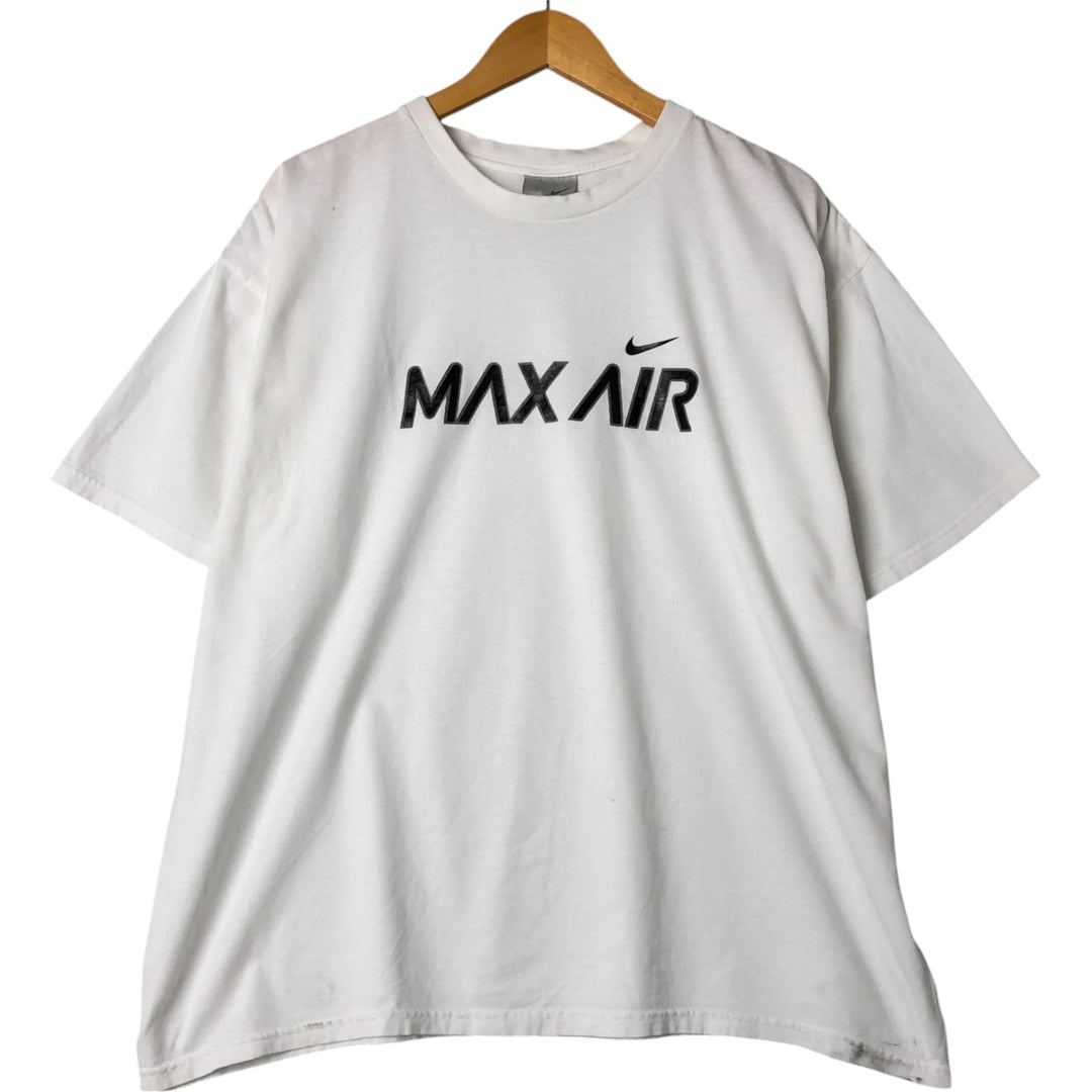 Nike NIKE printed T-shirt Men's XL size cotton white type Vintage Second Hand