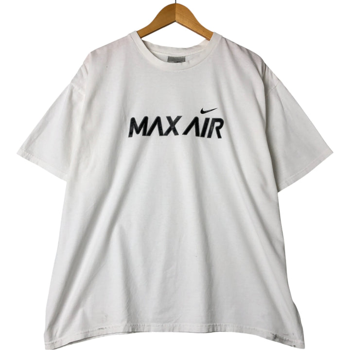 Nike NIKE printed T-shirt Men's XL size cotton white type Vintage Second Hand