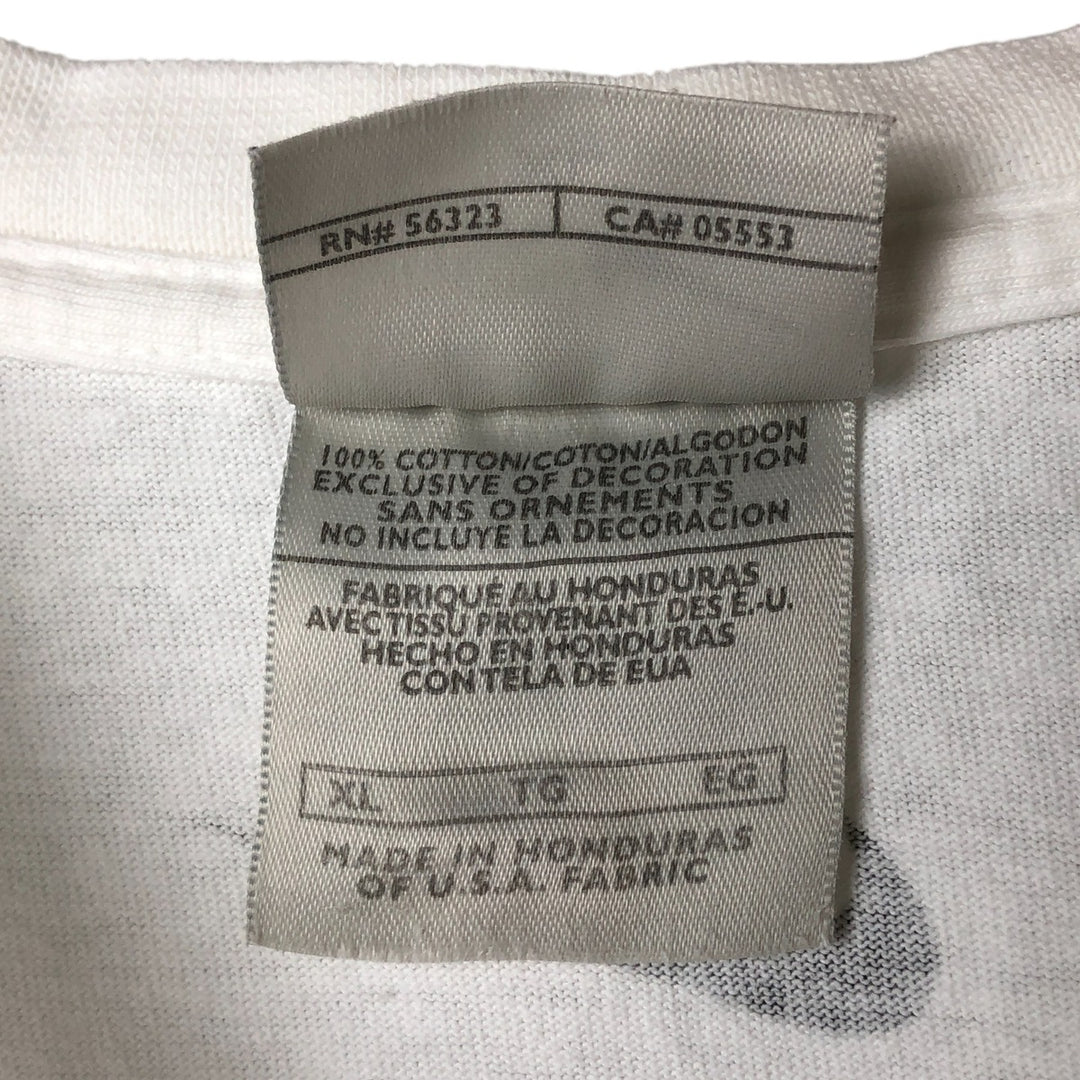 Nike NIKE printed T-shirt Men's XL size cotton white type Vintage Second Hand