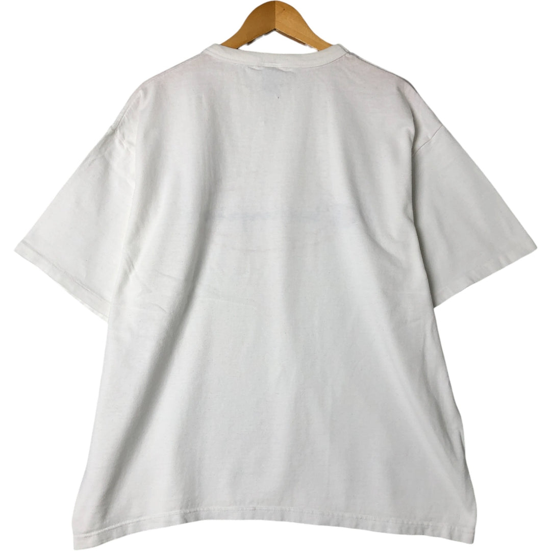 90'S Champion Logo Print T-Shirt Made in USA Men's XL Vintage cotton white type Vintage Second Hand