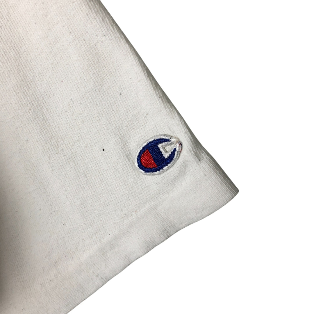 90'S Champion Logo Print T-Shirt Made in USA Men's XL Vintage cotton white type Vintage Second Hand