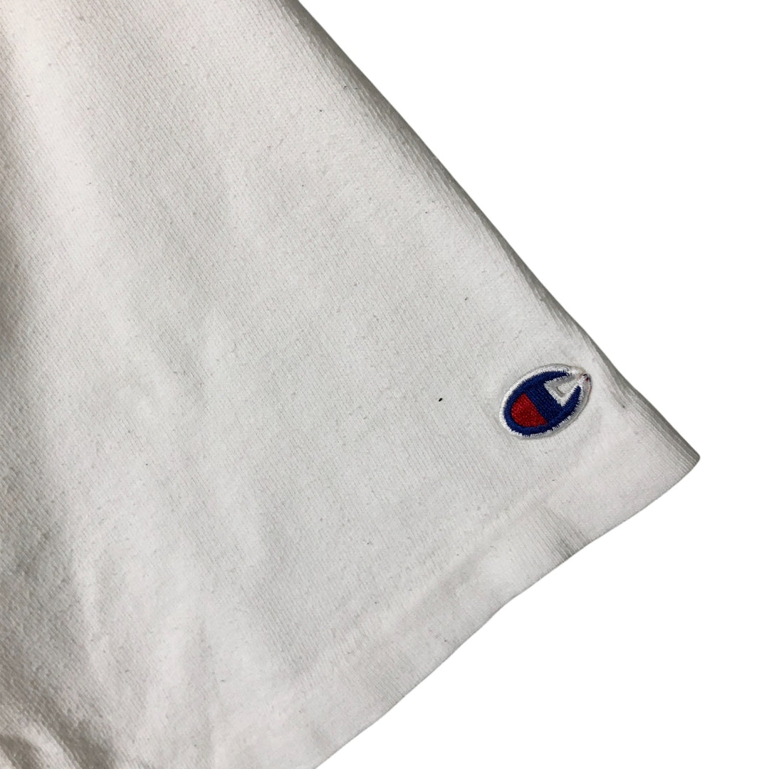 90'S Champion Logo Print T-Shirt Made in USA Men's XL Vintage cotton white type Vintage Second Hand