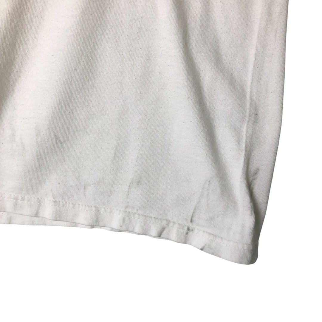 90'S Champion Logo Print T-Shirt Made in USA Men's XL Vintage cotton white type Vintage Second Hand