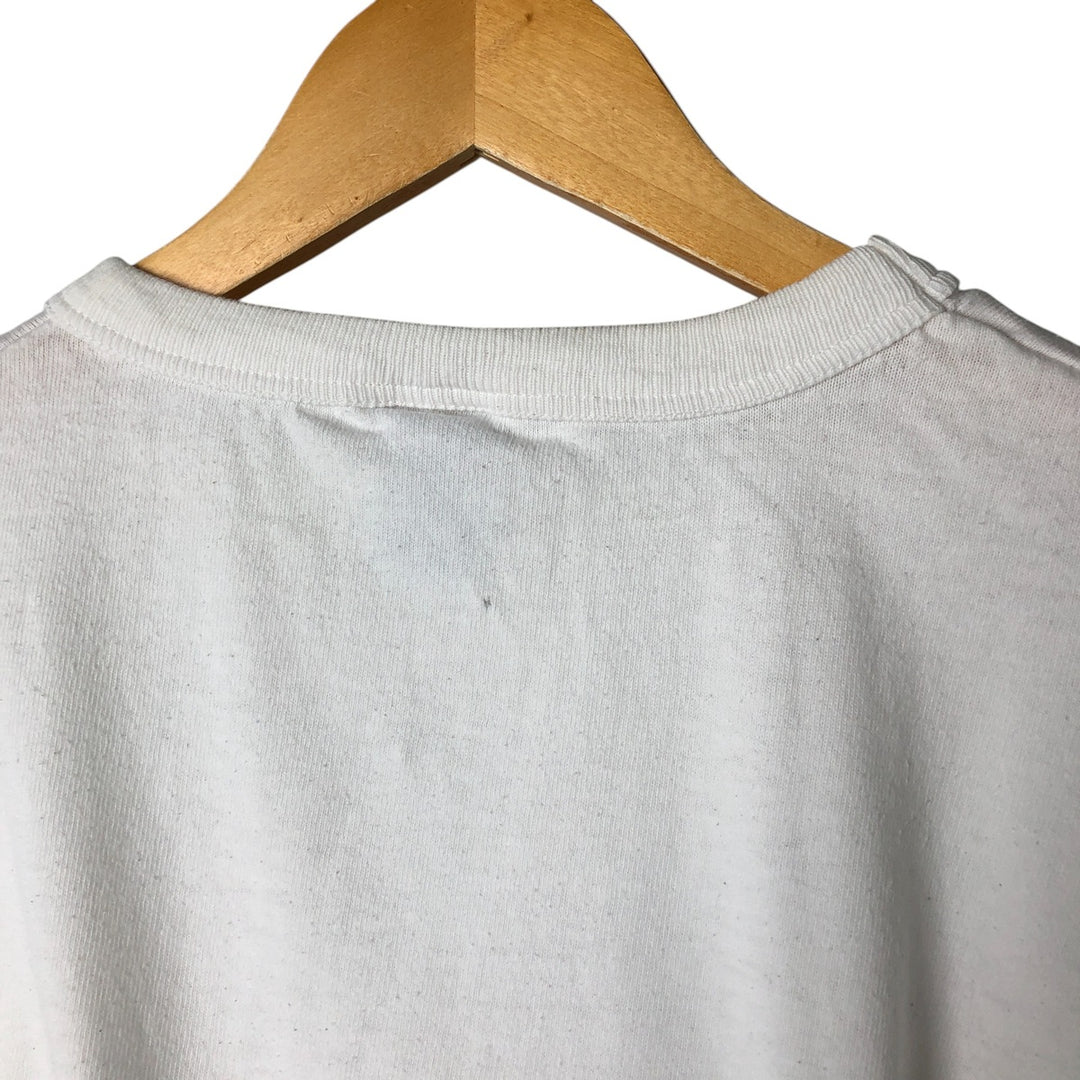 90'S Champion Logo Print T-Shirt Made in USA Men's XL Vintage cotton white type Vintage Second Hand