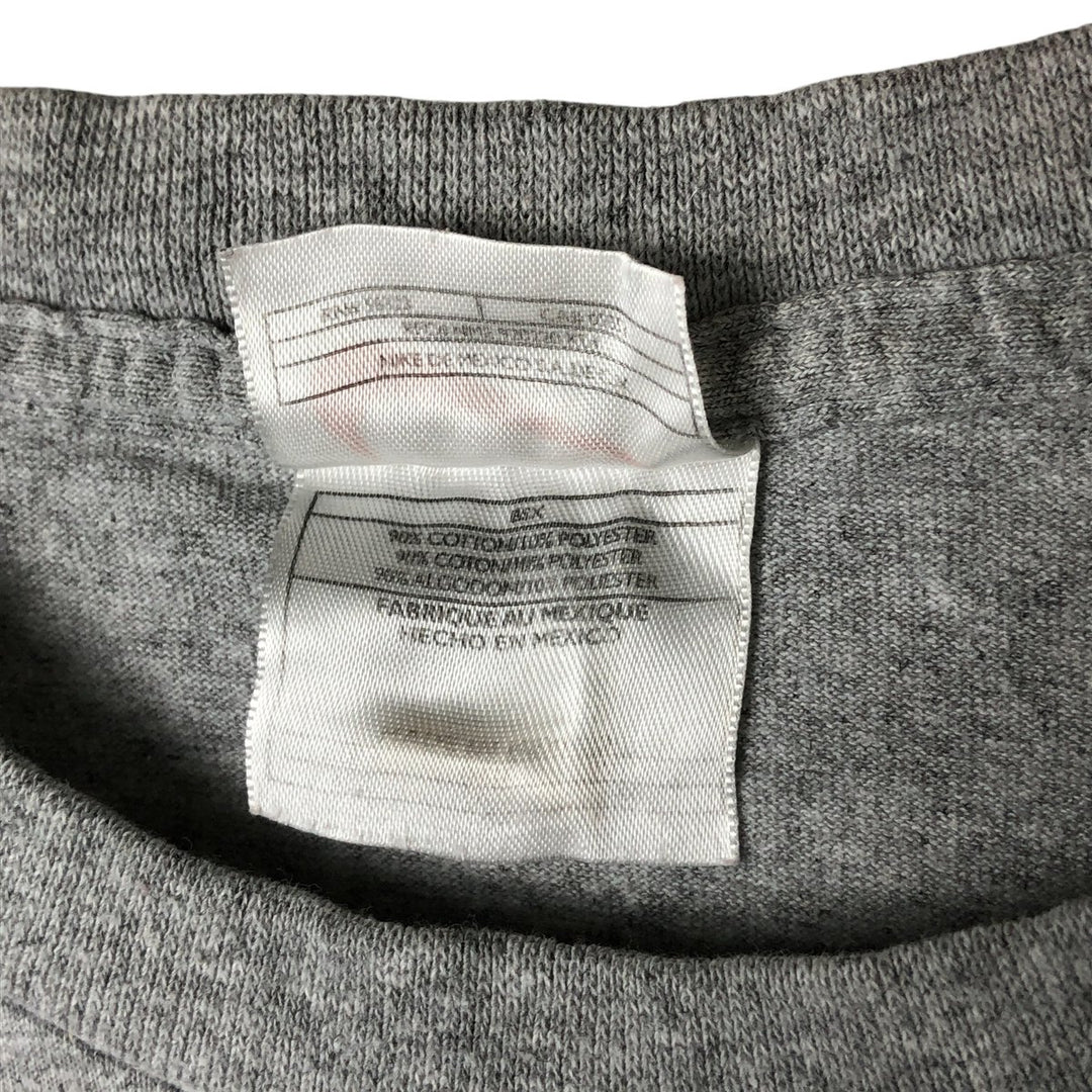 90'S Nike One Point Logo T-shirt, Men's L size, Vintage cotton gray type Vintage Second Hand