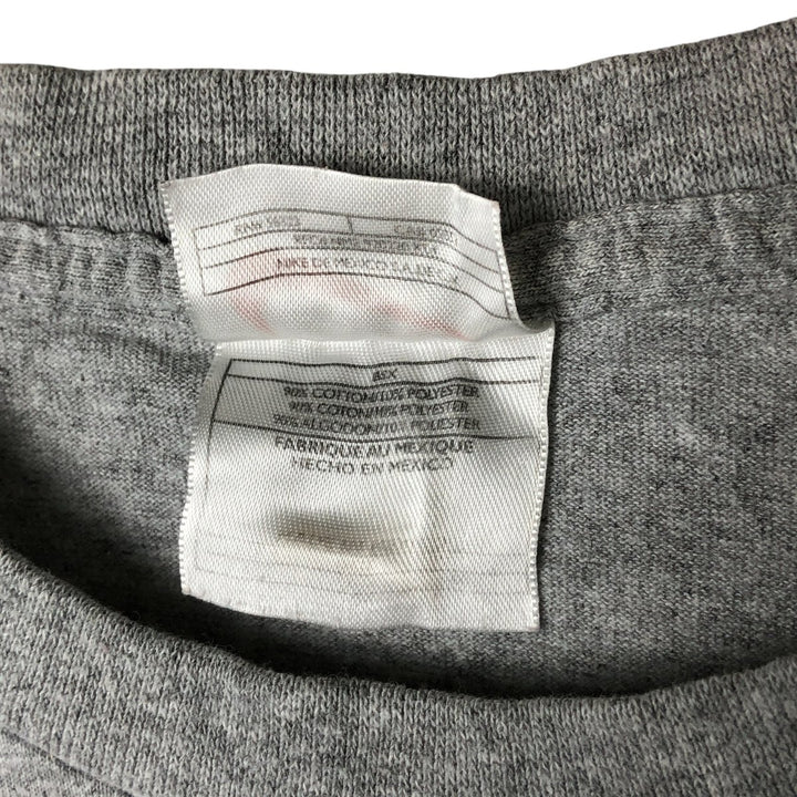 90'S Nike One Point Logo T-shirt, Men's L size, Vintage cotton gray type Vintage Second Hand