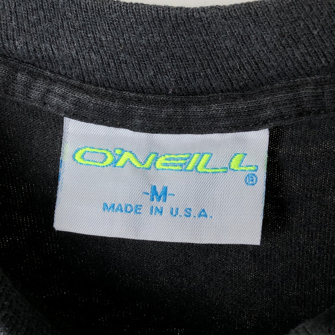 90'S O'Neill Back Print Surf Skate T-Shirt Made in USA Men's M Size Vintage cotton black type Vintage Second Hand