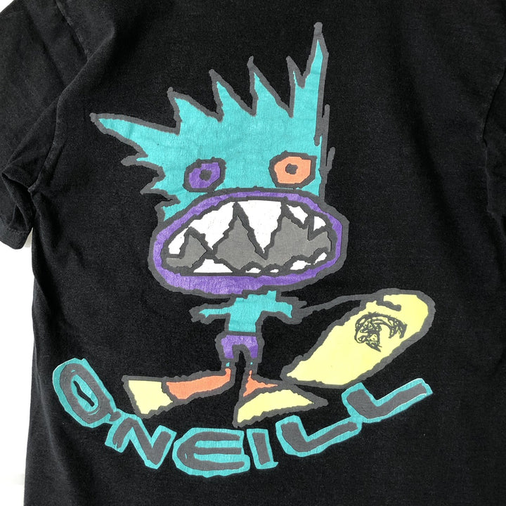 90'S O'Neill Back Print Surf Skate T-Shirt Made in USA Men's M Size Vintage cotton black type Vintage Second Hand