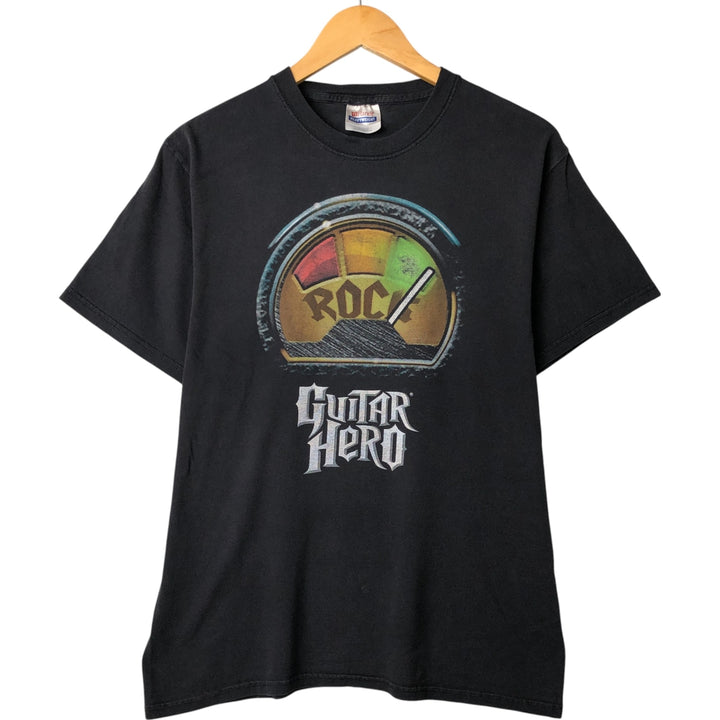 Hanes Heavyweight Printed T-shirt, Men's Medium cotton black type Vintage Second Hand