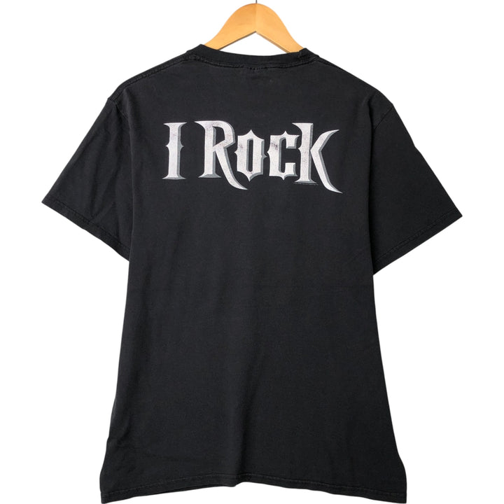 Hanes Heavyweight Printed T-shirt, Men's Medium cotton black type Vintage Second Hand