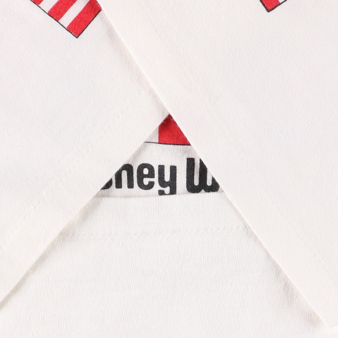 80s-90'S Disney EPCOT CENTER Character Print T-Shirt Made in USA Free Size Vintage cotton white type Vintage Second Hand