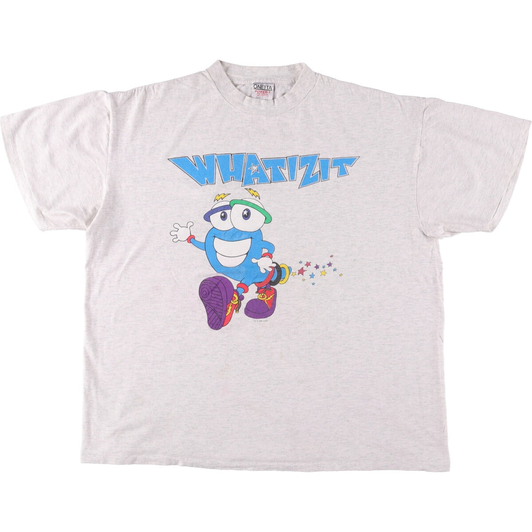 90'S ONEITA Atlanta Olympics Izzy Printed T-Shirt Made in USA Men's XXL Vintage cotton gray type Vintage Second Hand