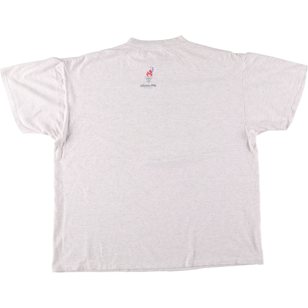 90'S ONEITA Atlanta Olympics Izzy Printed T-Shirt Made in USA Men's XXL Vintage cotton gray type Vintage Second Hand