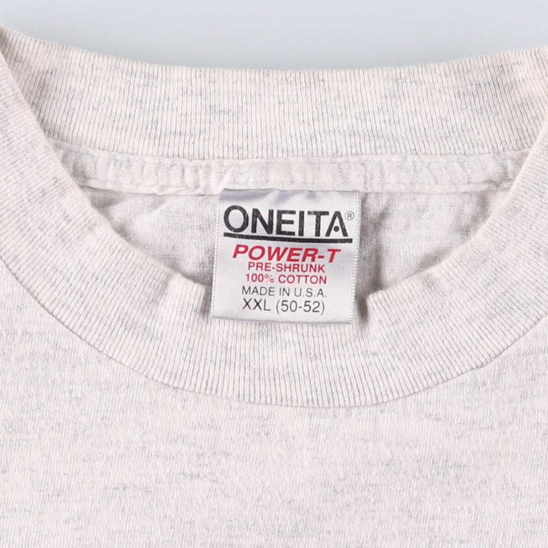90'S ONEITA Atlanta Olympics Izzy Printed T-Shirt Made in USA Men's XXL Vintage cotton gray type Vintage Second Hand