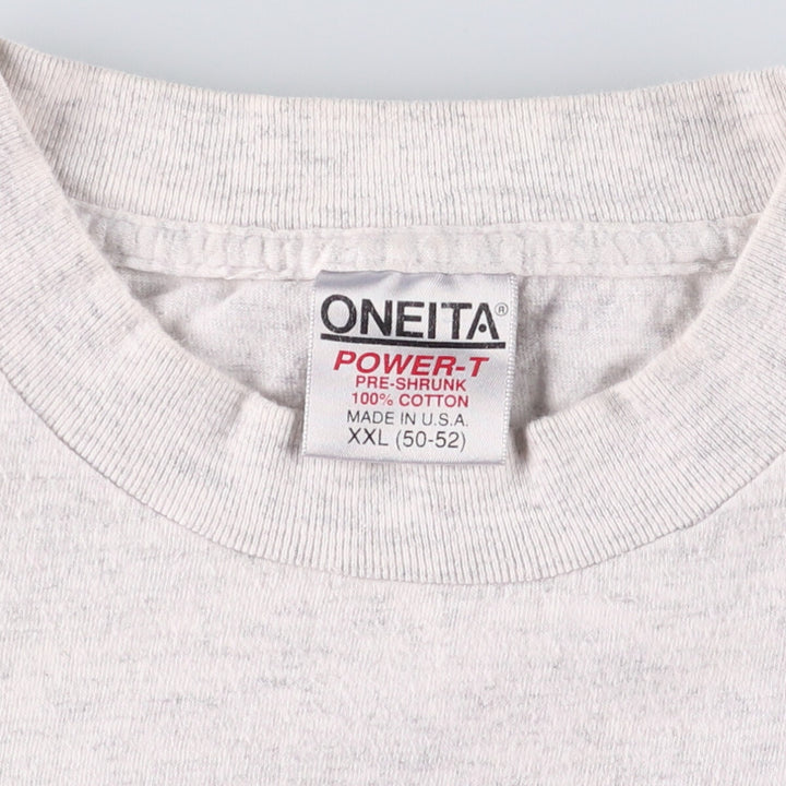 90'S ONEITA Atlanta Olympics Izzy Printed T-Shirt Made in USA Men's XXL Vintage cotton gray type Vintage Second Hand