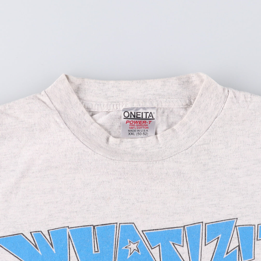 90'S ONEITA Atlanta Olympics Izzy Printed T-Shirt Made in USA Men's XXL Vintage cotton gray type Vintage Second Hand