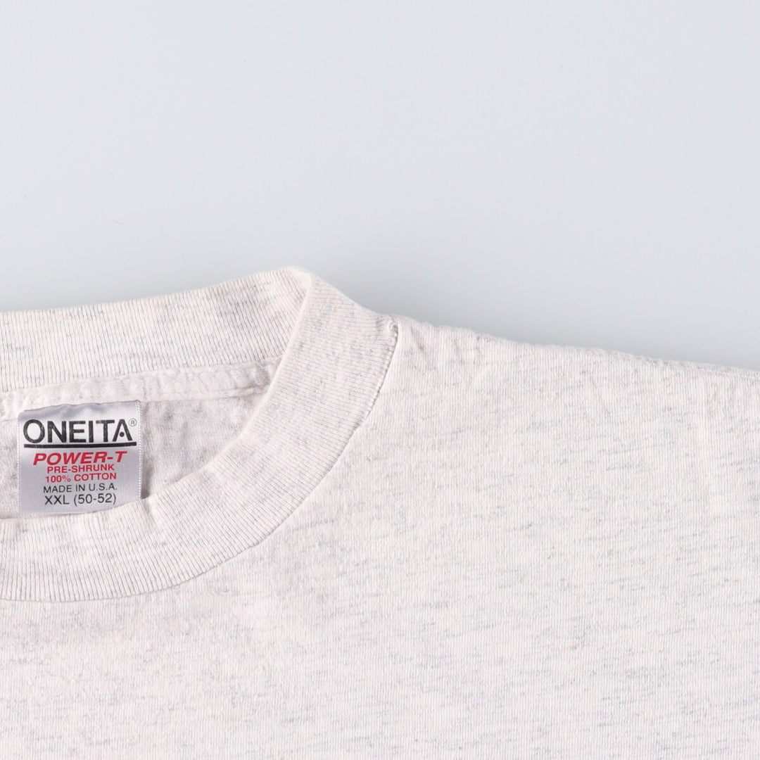 90'S ONEITA Atlanta Olympics Izzy Printed T-Shirt Made in USA Men's XXL Vintage cotton gray type Vintage Second Hand