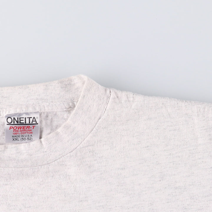 90'S ONEITA Atlanta Olympics Izzy Printed T-Shirt Made in USA Men's XXL Vintage cotton gray type Vintage Second Hand