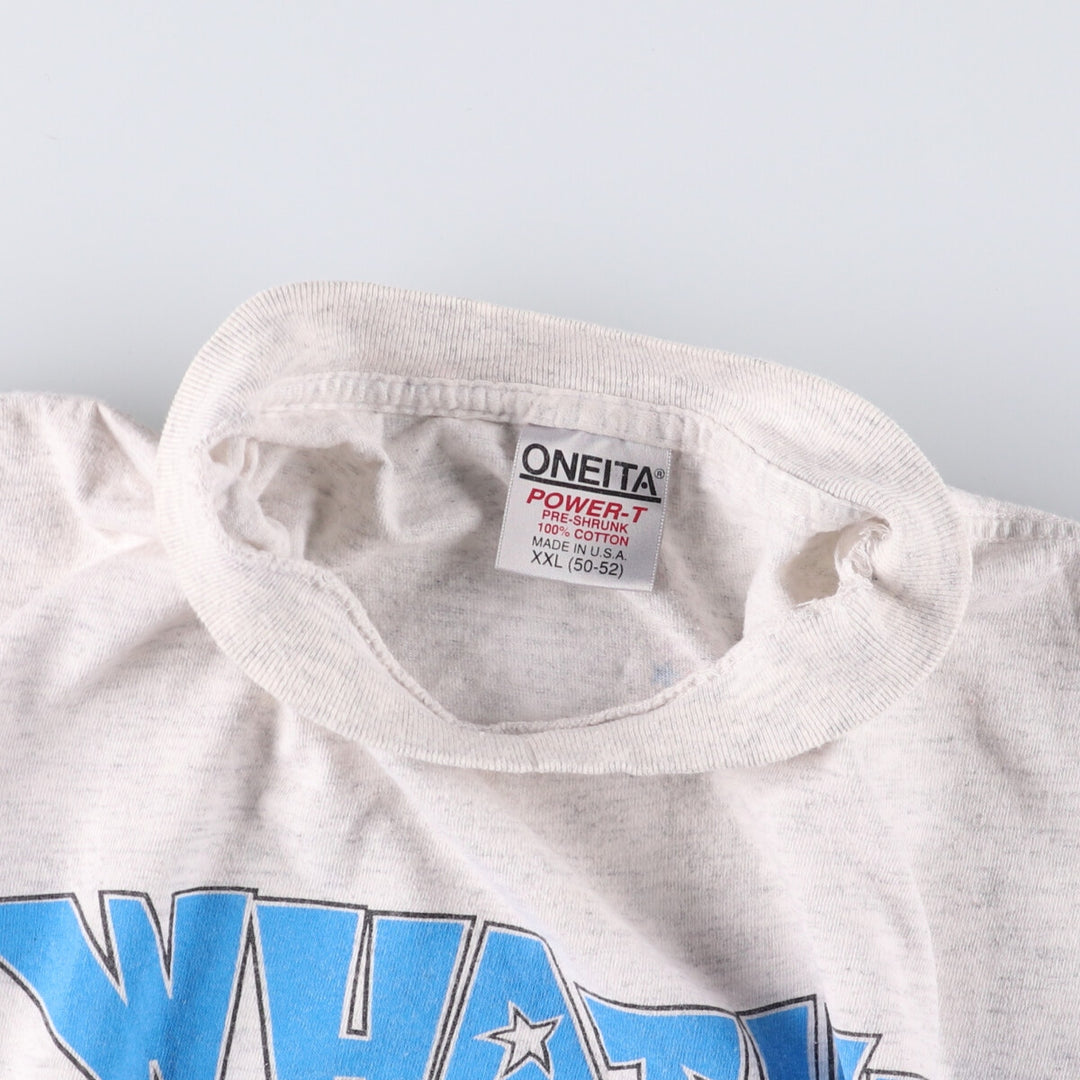 90'S ONEITA Atlanta Olympics Izzy Printed T-Shirt Made in USA Men's XXL Vintage cotton gray type Vintage Second Hand