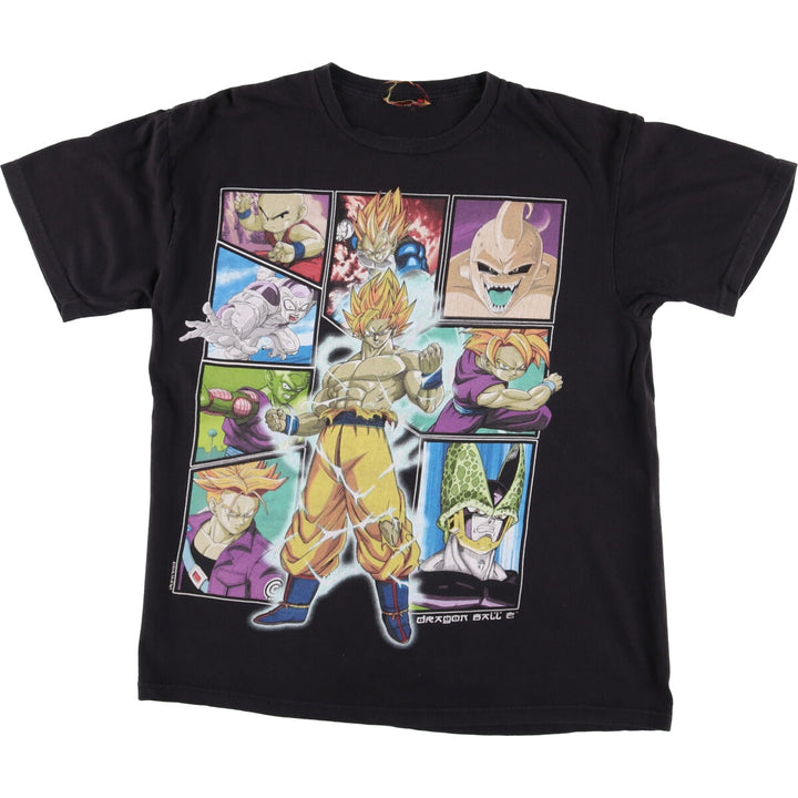 DORAGONBALL Z Dragon Ball Z Anime Character Print T-shirt Men's M size unclear black type Vintage Second Hand
