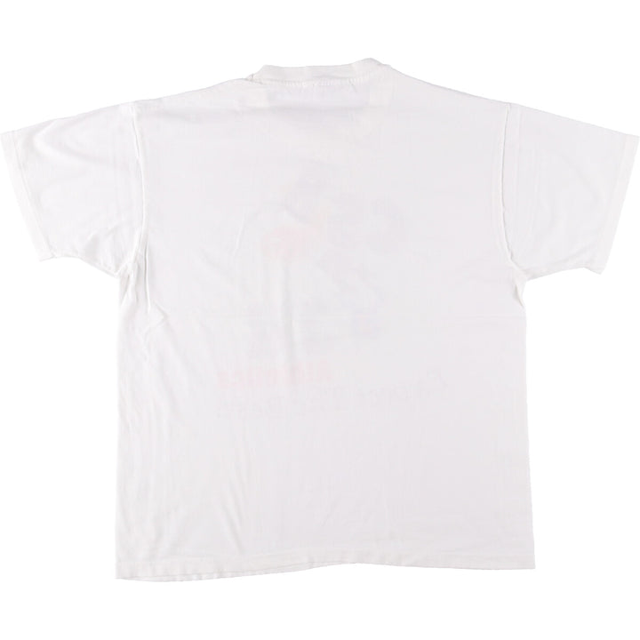 90'S Anvil Printed T-shirt Made in USA Men's XL Vintage cotton white type Vintage Second Hand